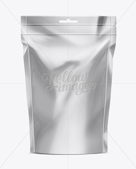 Doy-Pack With Zipper in Pouch Mockups on Yellow Images Object Mockups