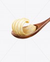 Download Wooden Spoon With Butter in Object Mockups on Yellow ...