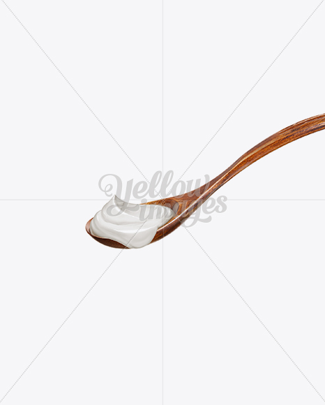 Download Wooden Spoon With Sour Cream Psd Mockups Free Download PSD Mockup Templates