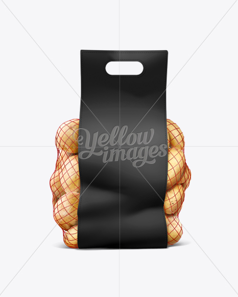 Net Bag With Potato Black