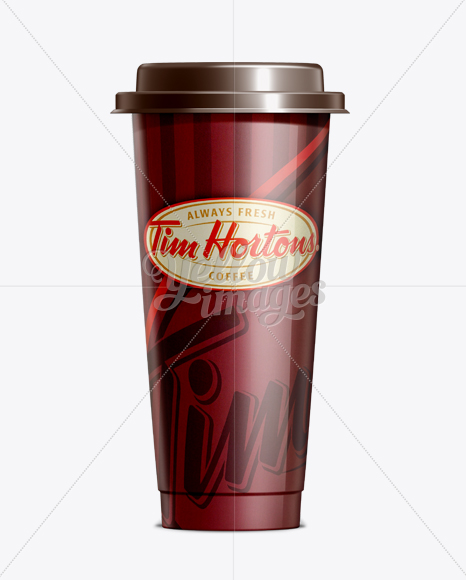 Coffee Cup With Holder Extra Large in Cup & Bowl Mockups on Yellow