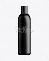 Shampoo Bottle 300ml Black in Bottle Mockups on Yellow Images Object