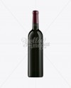 Download 750ml Dark Green Glass Bottle with Red Wine Mockup in Bottle Mockups on Yellow Images Object Mockups