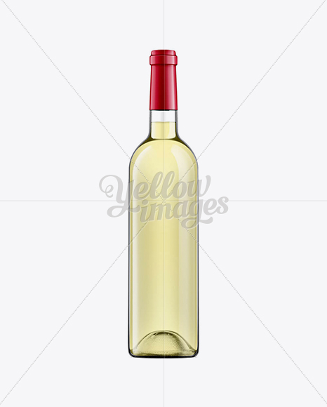 Download Clear Glass Wine Bottle With White Wine - 750ml in Bottle ... Yellowimages Mockups