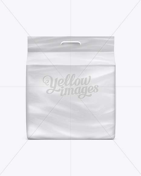 Medium Diapers Package with Handle in Bag & Sack Mockups on Yellow Images Object Mockups