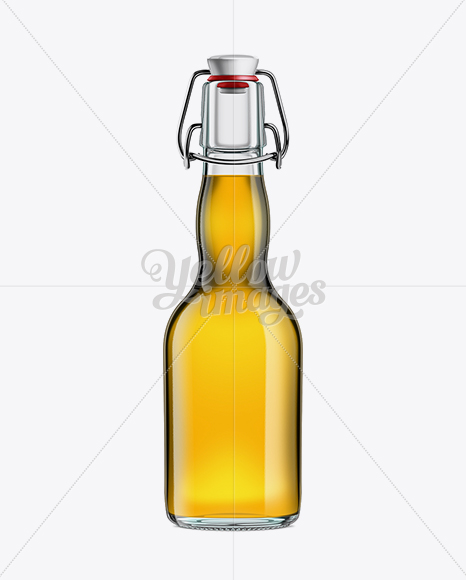 Glass Bottle with Gold Beer and Swing Top Closure 330ml in Bottle