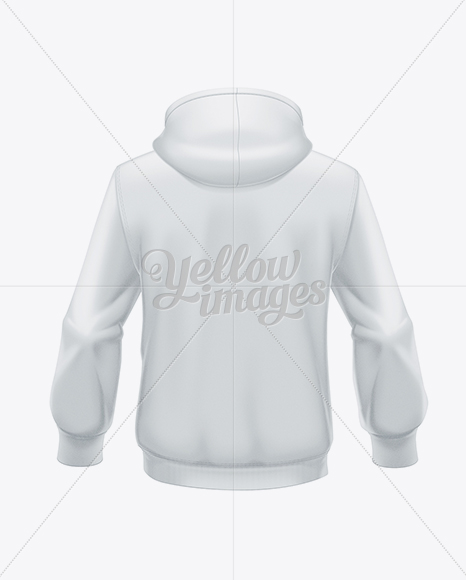 Download Men's Hoodie Back View in Apparel Mockups on Yellow Images ...