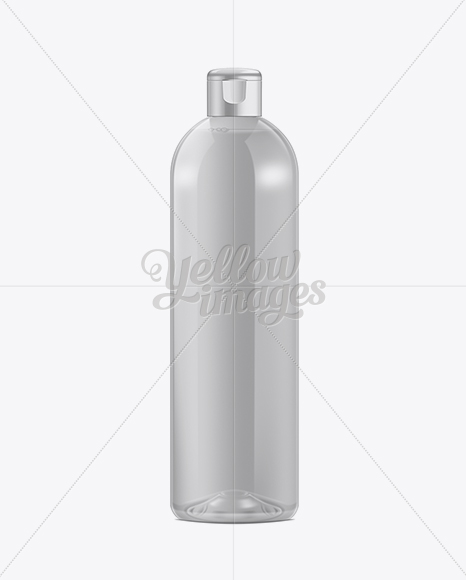 Download Clear PET Bottle with Flip Top Cap 500ml in Bottle Mockups ...