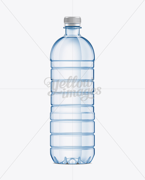Download 1L Plastic Water Bottle MockUp in Bottle Mockups on Yellow Images Object Mockups