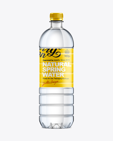 Download 1L Plastic Water Bottle MockUp - Download 1L Plastic Water ...