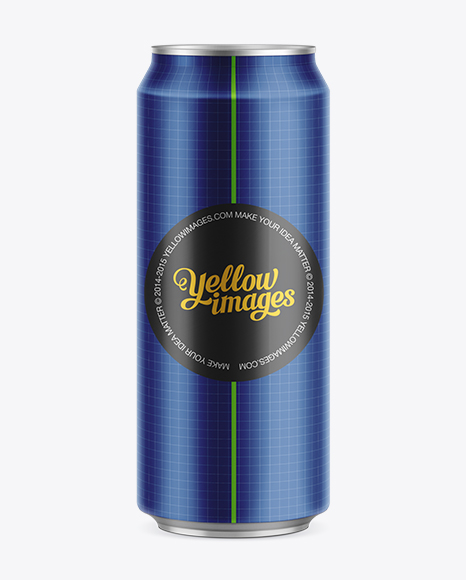 Download 500ml Beer Can Mockup in Can Mockups on Yellow Images ...