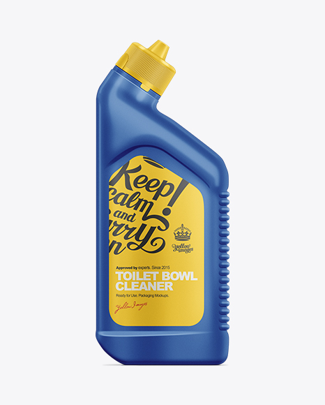 709ml Toilet Bowl Cleaner Bottle Mockup