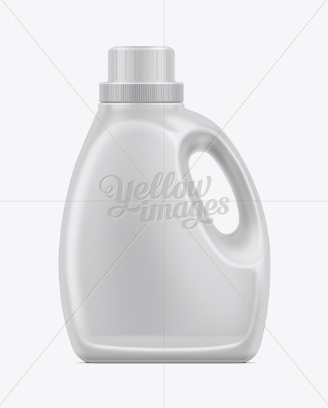 Download 2.66L Liquid Laundry Detergent Bottle Mockup in Jug & Scoop Mockups on Yellow Images Object Mockups