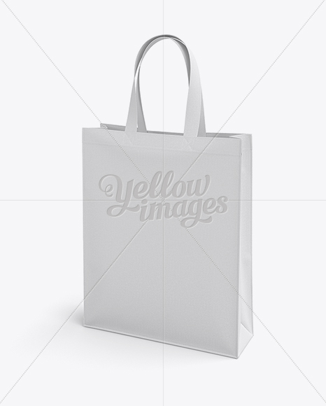 Medium Eco Bag Mockup in Bag & Sack Mockups on Yellow Images Object Mockups