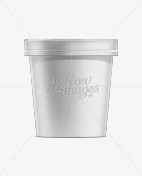 16oz Ice Cream Packaging Mockup in Pot & Tub Mockups on Yellow Images Object Mockups