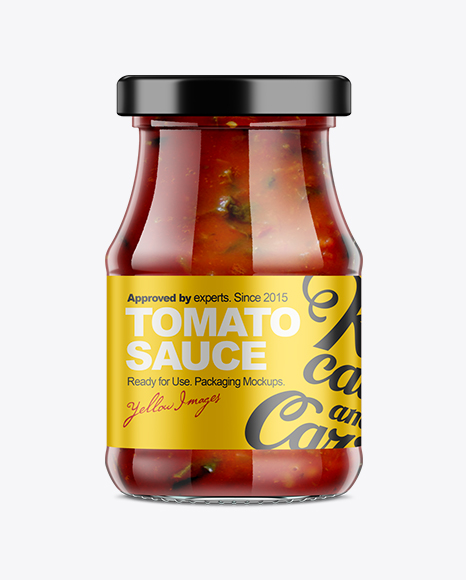Download 350g Glass Jar With Sauce Mock Up Packaging Mockups Mockups Psd Mockups PSD Mockup Templates