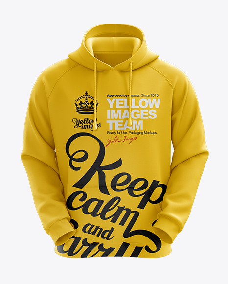 Men's Hoodie Front View HQ Mockup in Apparel Mockups on ...