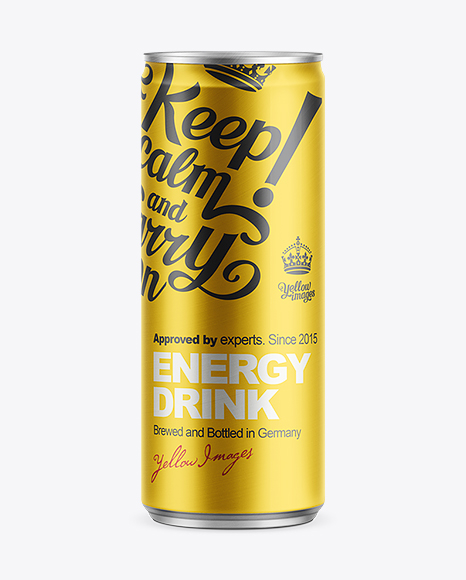 Download 250ml Energy Drink Can Mockup in Can Mockups on Yellow ...