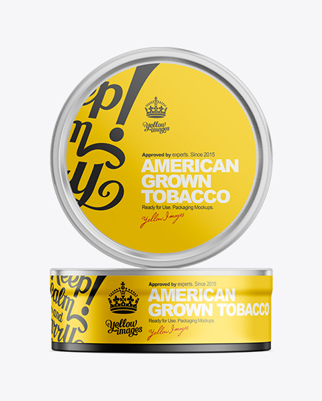 1 2oz Tobacco Can Mockup Packaging Mockups Badge Mockups Psd Free Download