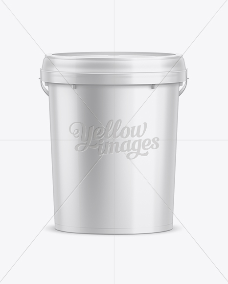 Download 20L Plastic Paint Bucket Mockup in Bucket & Pail Mockups on Yellow Images Object Mockups