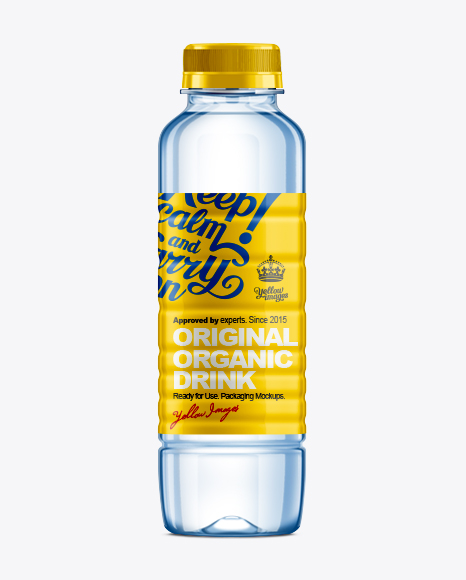 Download Download Square Pet Water Bottle W Partial Shrink Sleeve Mockup Object Mockups Free Mockups Bundle Yellowimages Mockups