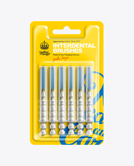 Download 6pcs Interdental Brushes Blister Pack PSD Mockup - Mockup PSD 68605+ Free PSD File Templates