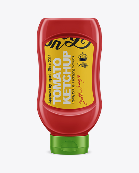 650g Ketchup Tottle PSD Mockup