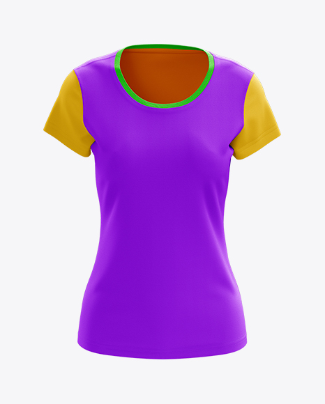 Download Women's T-Shirt Front View HQ Mockup in Apparel Mockups on ...