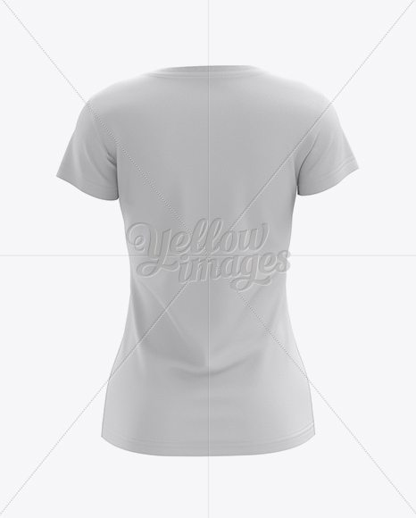 Download Women's T-Shirt Back View HQ Mockup in Apparel Mockups on ...