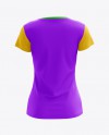 Download Women's T-Shirt Back View HQ Mockup in Apparel Mockups on ...