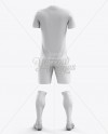 Download Football Kit with V-Neck T-Shirt Mockup / Back View in ...