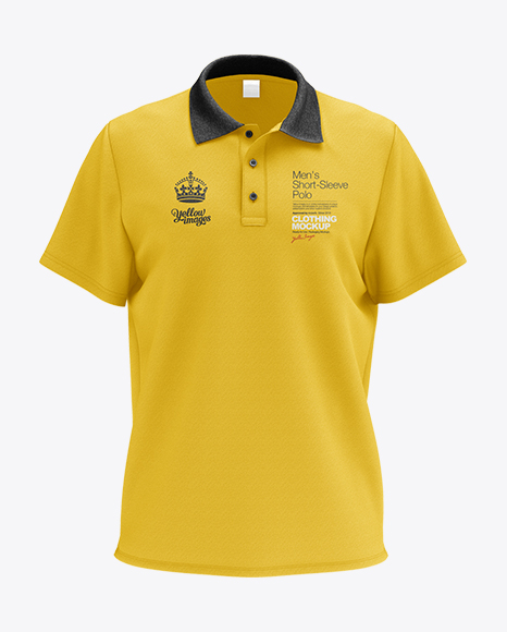 Download Mens Polo Hq Mockup Front View Object Mockups Free Psd Mockups Apparel Templates