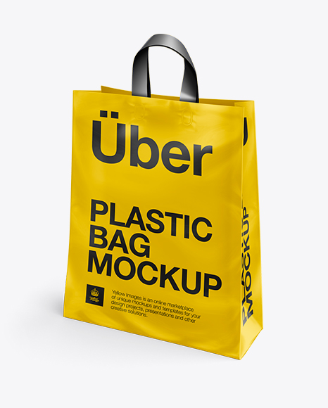 Download Plastic Shopping Bag Withloop Handles Mockup Front View Plastic Shopping Bag Psd Mockup Half Side View Yellowimages Mockups