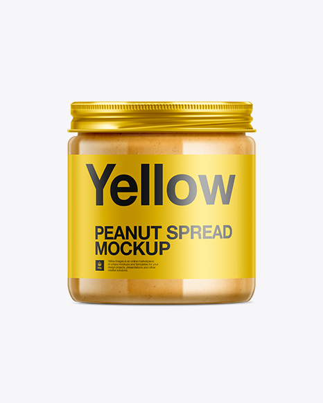 Download Clear Plastic Jar With Peanut Butter Psd Mockup Psd Mockups In Gimp PSD Mockup Templates