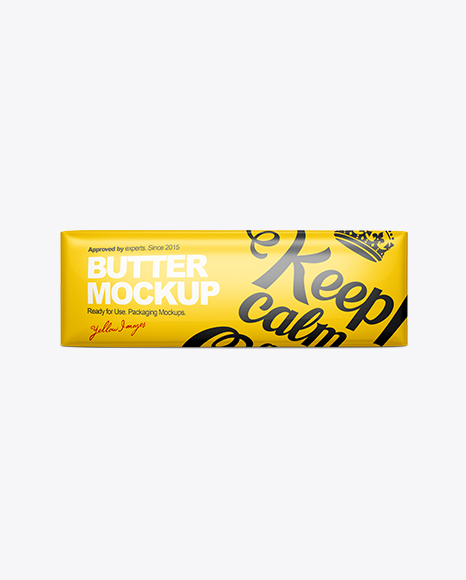 Butter Block Packaging Mockup in Packaging Mockups on Yellow Images