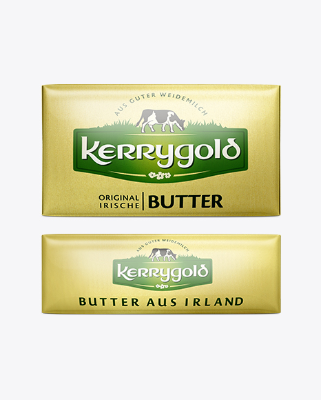 Butter Block Packaging Mockup in Packaging Mockups on Yellow Images