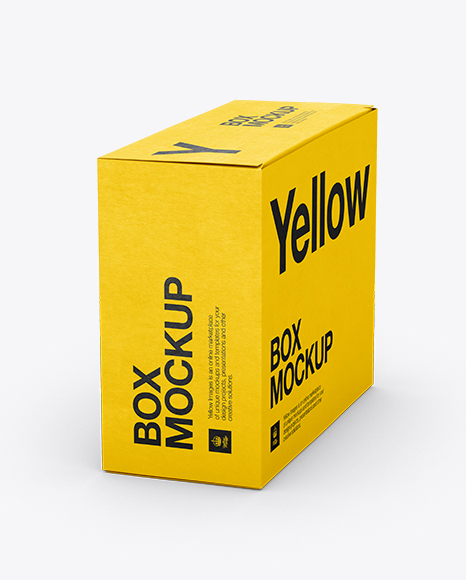 Download Small White Cardboard Box Psd Mockup 70 Angle Front View High Angle Shot Free Psd Mockup Stamp Design Yellowimages Mockups