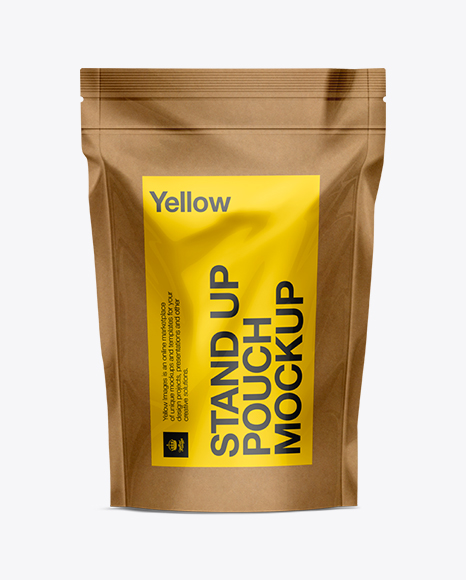 Download Kraft Stand Up Pouch With Zipper Psd Mockup Mockup Psd Gimp PSD Mockup Templates