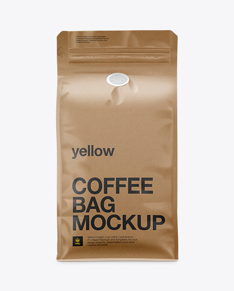 Download Download Psd Mockup 500G Bag Blank Box Bottom Bag Coffee Craft Exclusive Front View Isolated ...