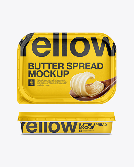 Download Free 200g Margarine Spread Container Psd Mockup PSD Mockups.