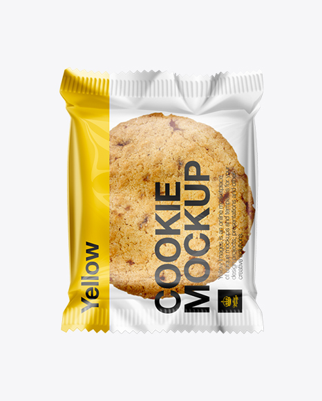 Download Individually Wrapped Cookie Mockup in Flow-Pack Mockups on ...