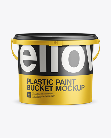 2 5l Plastic Bucket Mockup Packaging Mockups Download Product Mockups From Yellow Images Etsy