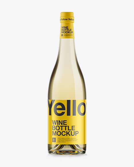 Download 750ml Clear Glass Burgundy Wine Bottle Mockup Design Mockup Yellowimages Mockups
