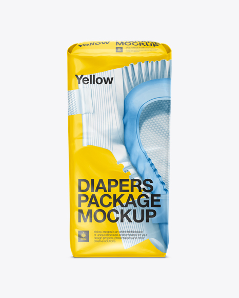 Download Free Diapers Small Pack Mockup Packaging Mockups 3d Logo Mockups Free PSD Mockup Template