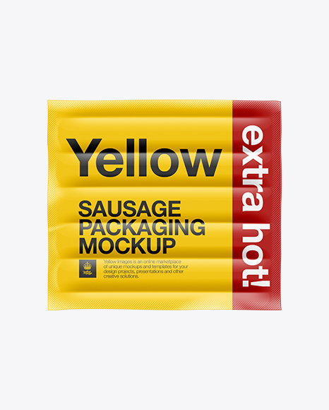 Download 5 Sausages In Plastic Package Psd Mockup A5 Mockup Psd Free Download Design Yellowimages Mockups