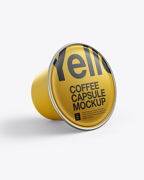 Download Coffee Capsule Mockups in Packaging Mockups on Yellow Images Object Mockups