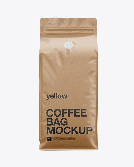 Download Kraft Paper Coffee Bag Psd Mockup Front View Psd Logo Templates Free Download PSD Mockup Templates