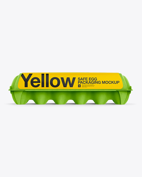 Download Egg Carton Mockup in Packaging Mockups on Yellow Images Object Mockups