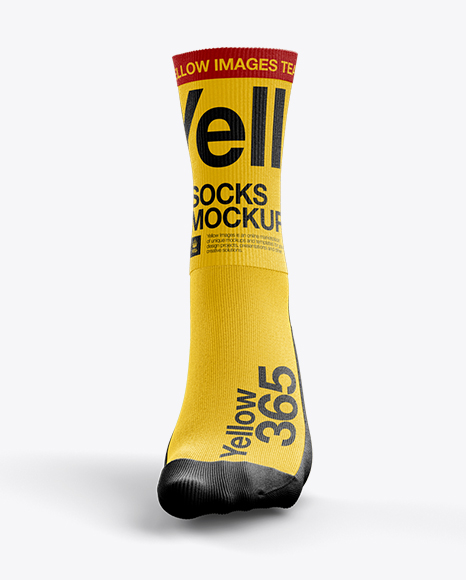 Download Socks Mockup in Apparel Mockups on Yellow Images Object ...
