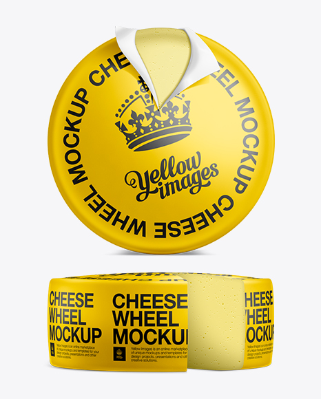 Download Cheese Wheel With Wedge Cut Mockup Packaging Mockups Free Downloads Font Template And Mockup Design PSD Mockup Templates